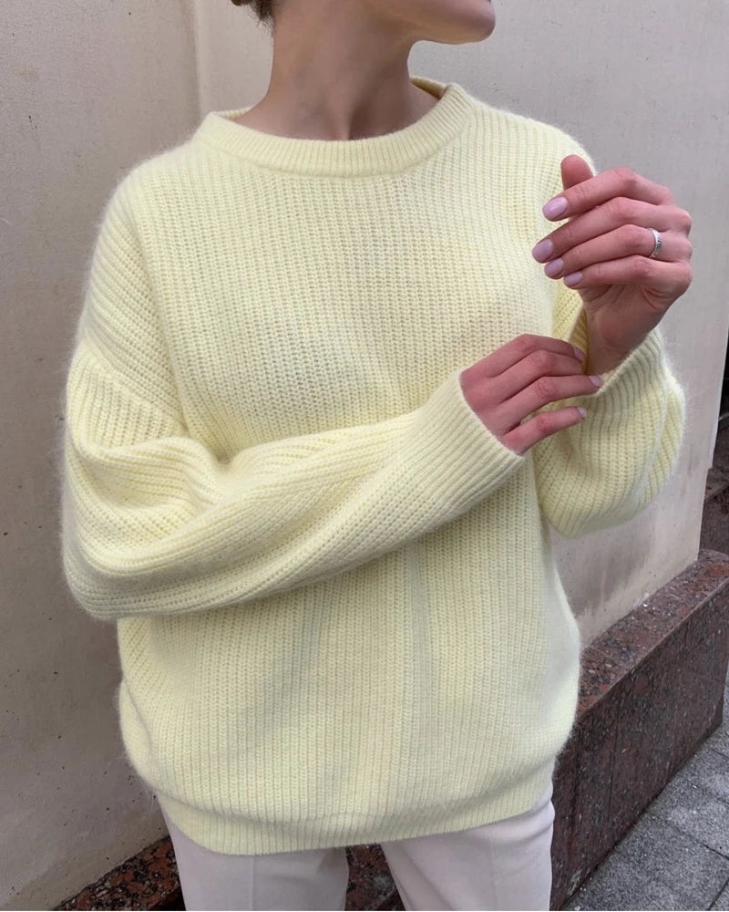 Soft Loose Knitted Cashmere Sweater