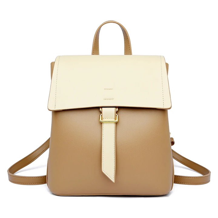 Leather Anti Theft Backpack for Women