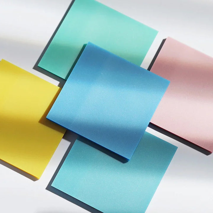 Innovative Transparent Waterproof Sticky Notes, 50 Sheets