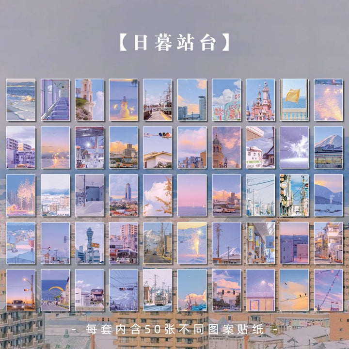 366 Pcs/Natural Scenery Stationery Stickers Book