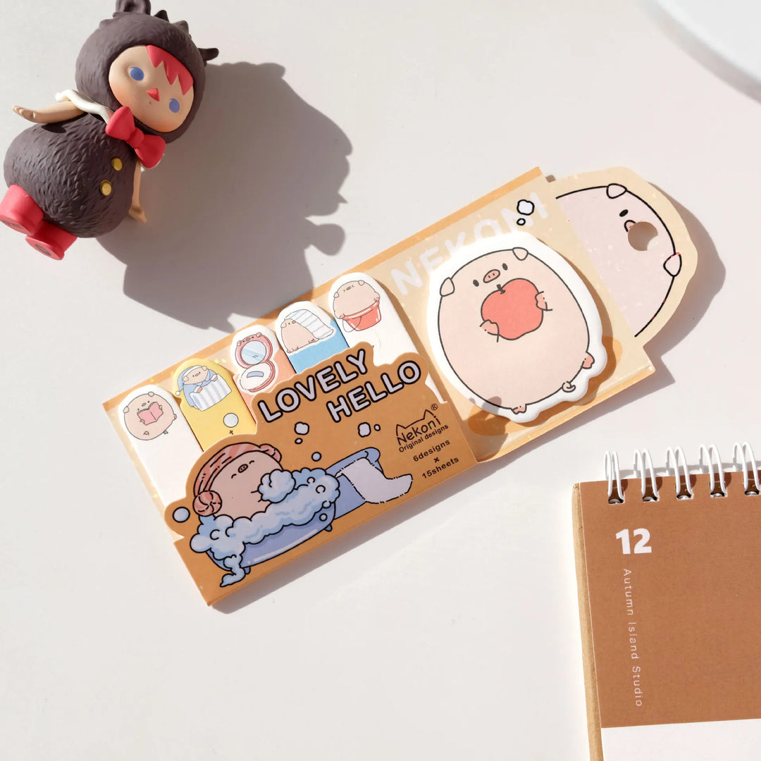 Novelty Hamster Pig Panda Memo Sticky Pad