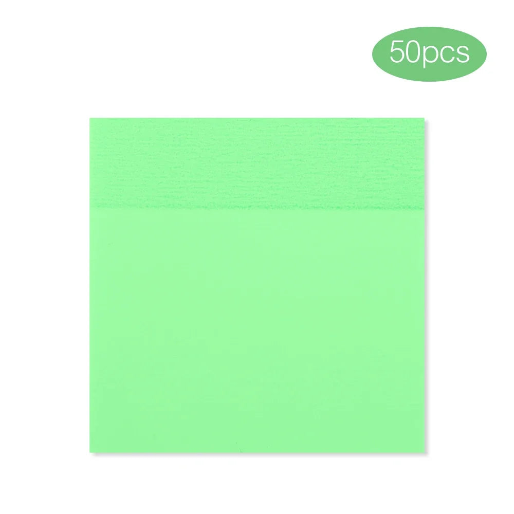 Innovative Transparent Waterproof Sticky Notes, 50 Sheets