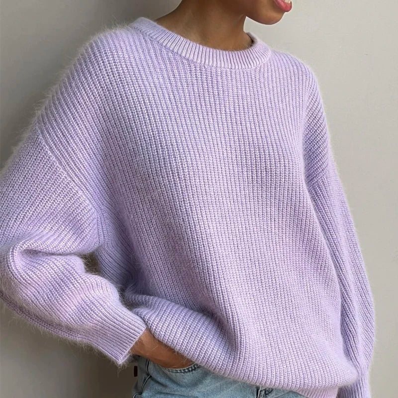 Soft Loose Knitted Cashmere Sweater