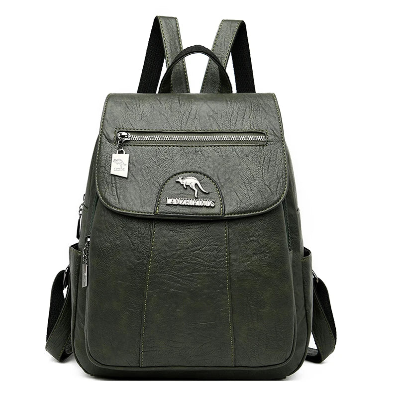 Timeless Vintage Leather Backpack for Women on the Go