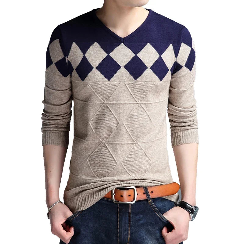 Classic V-Neck Sweater Men&