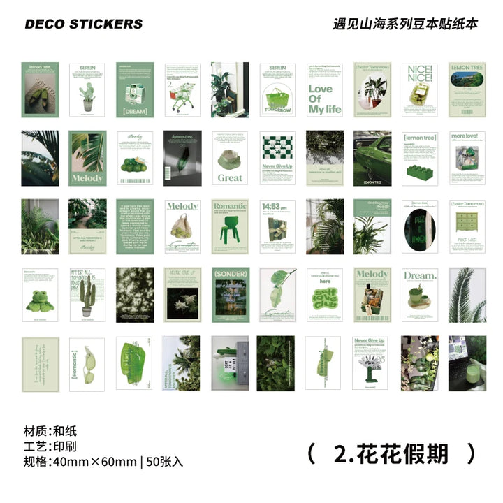 366 Pcs Van Gogh Kraft Paper Retro Scrapbook &amp; Decorative Cards