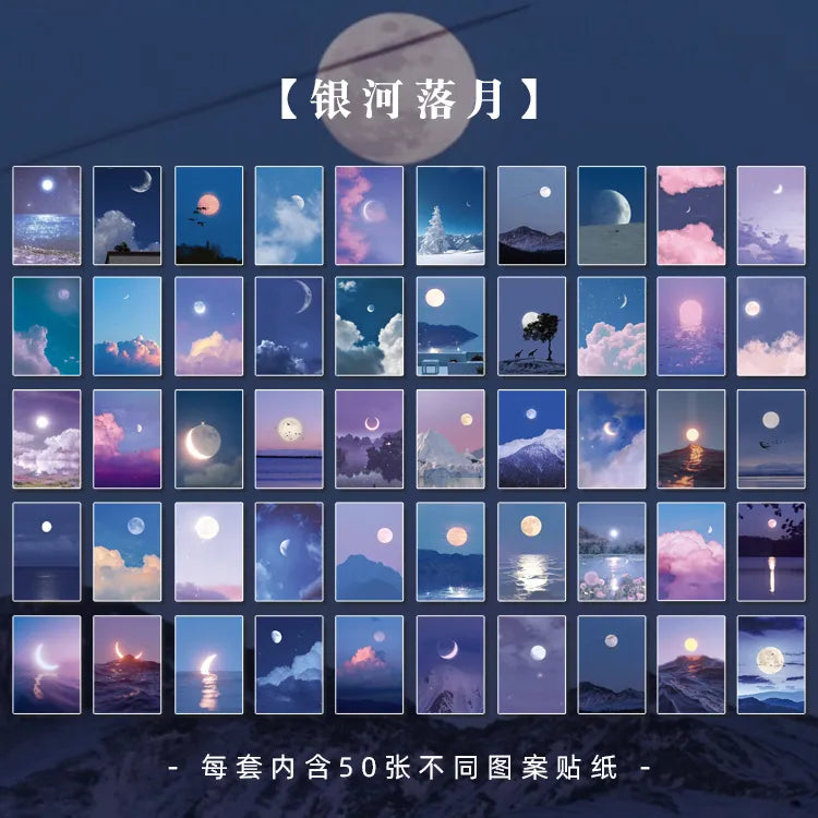 366 Pcs/Natural Scenery Stationery Stickers Book