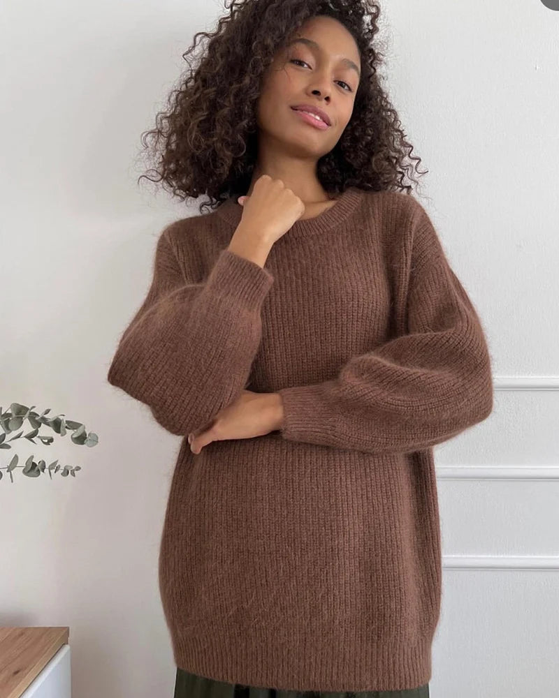 Soft Loose Knitted Cashmere Sweater