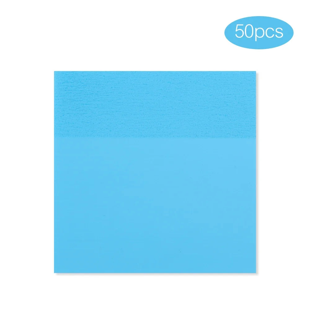 Innovative Transparent Waterproof Sticky Notes, 50 Sheets