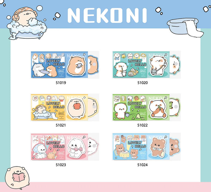 Novelty Hamster Pig Panda Memo Sticky Pad