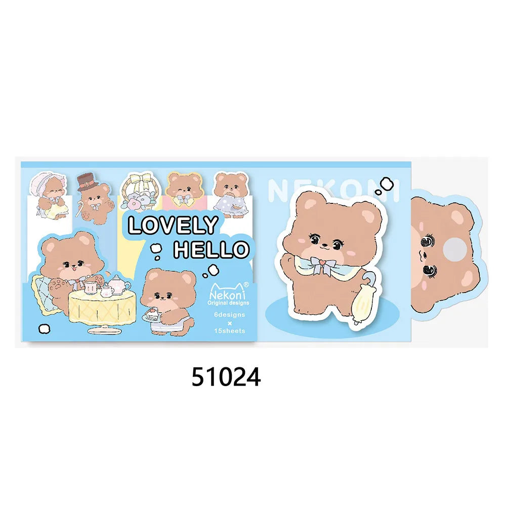 Novelty Hamster Pig Panda Memo Sticky Pad