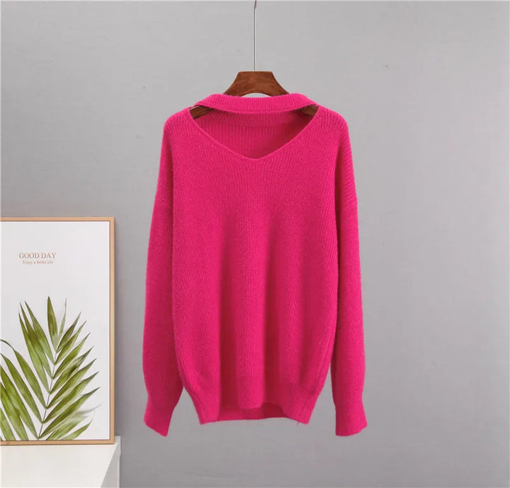 Soft Loose Knitted Cashmere Sweater