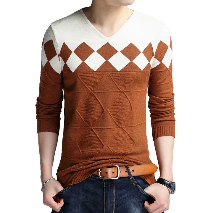 Classic V-Neck Sweater Men&