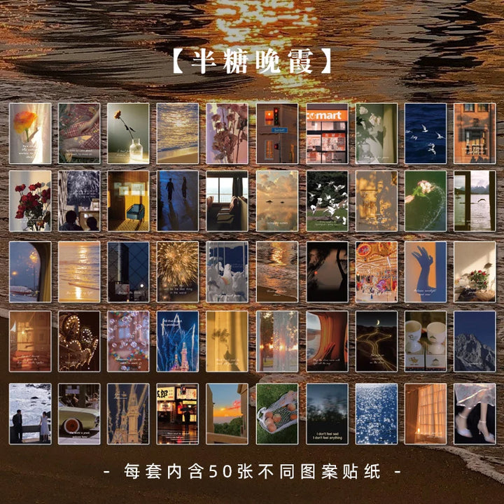 366 Pcs/Natural Scenery Stationery Stickers Book