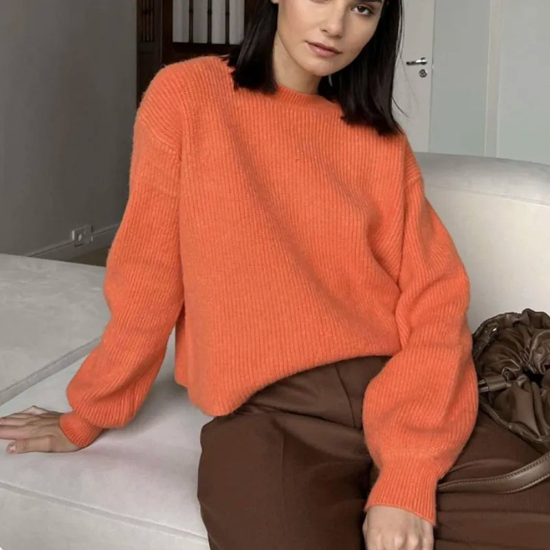 Soft Loose Knitted Cashmere Sweater