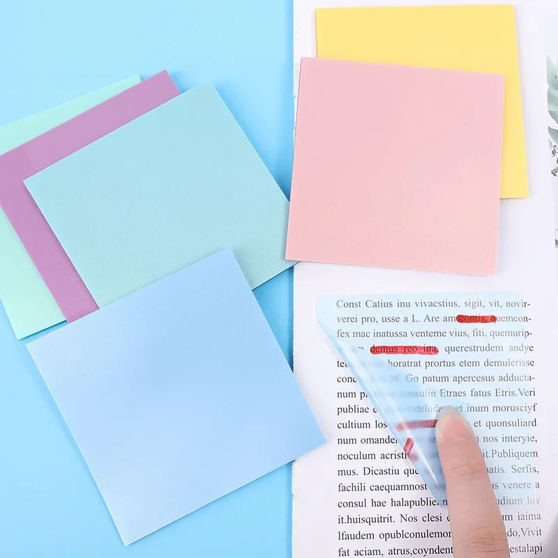 Innovative Transparent Waterproof Sticky Notes, 50 Sheets