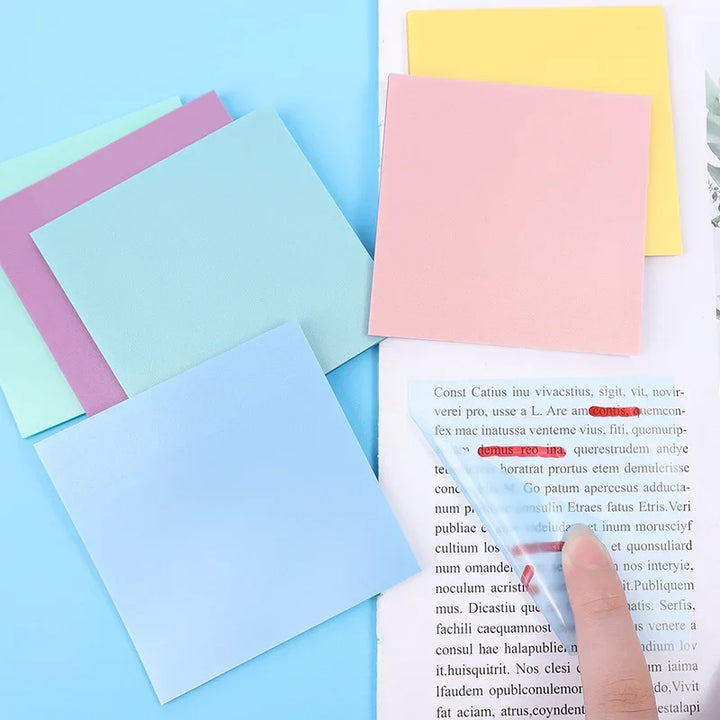 Innovative Transparent Waterproof Sticky Notes, 50 Sheets