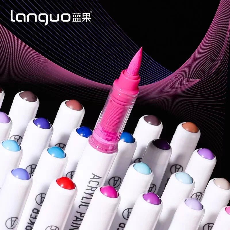 Acrylic Marker Set – Vibrant Colors for Art, School &amp; Drawing - Polendo Design acrylic marker set