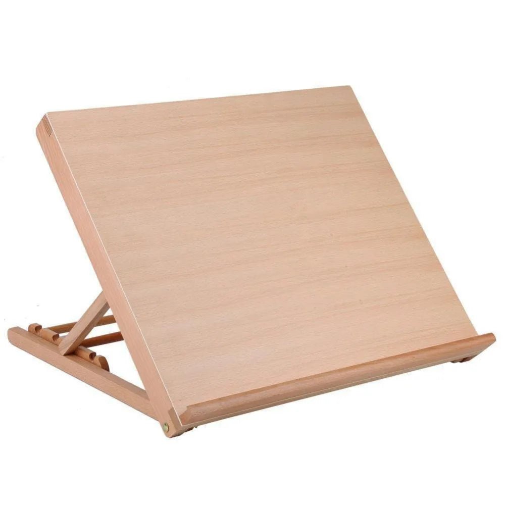 Adjustable A3 Wooden Desktop Art Easel Drawing Board - Polendo Design adjustable a3 wooden desktop art easel drawing board