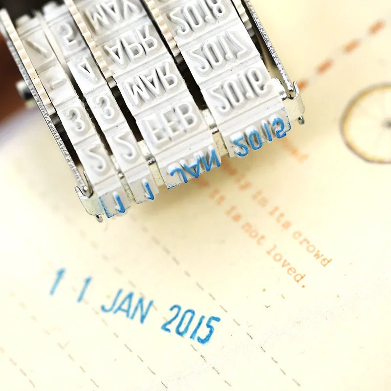 Adjustable Date Stamp – Planner &amp; Journaling Tool - Polendo Design adjustable date stamp