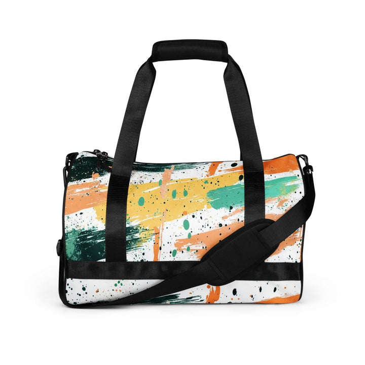 Citrus Grid All-Over Print Gym Bag - Polendo Design Citrus Grid all-over print gym bag