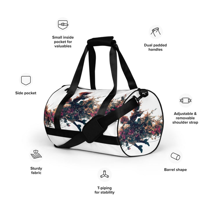 Confetti Storm All-Over Print Gym Bag - Polendo Design Confetti Storm all-over print gym bag