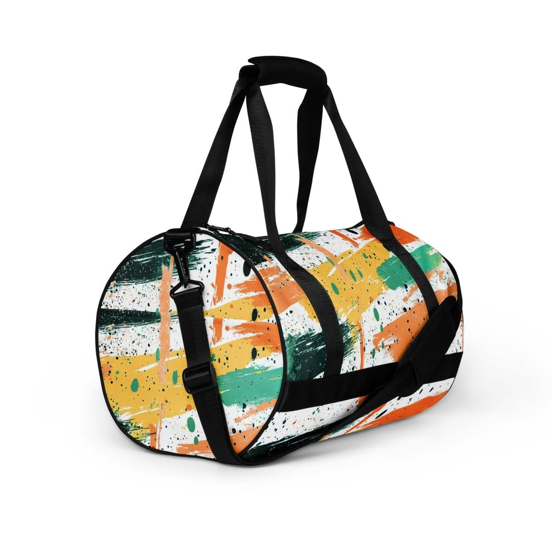 Citrus Grid All-Over Print Gym Bag - Polendo Design Citrus Grid all-over print gym bag