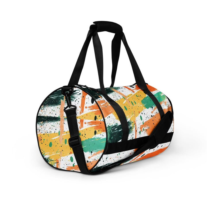 Citrus Grid All-Over Print Gym Bag - Polendo Design Citrus Grid all-over print gym bag