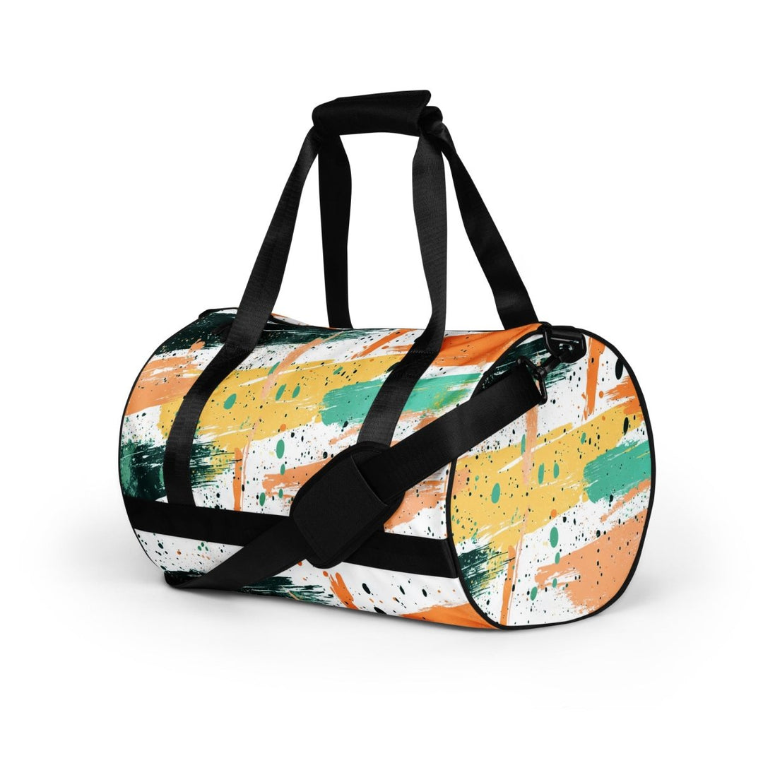 Citrus Grid All-Over Print Gym Bag - Polendo Design Citrus Grid all-over print gym bag