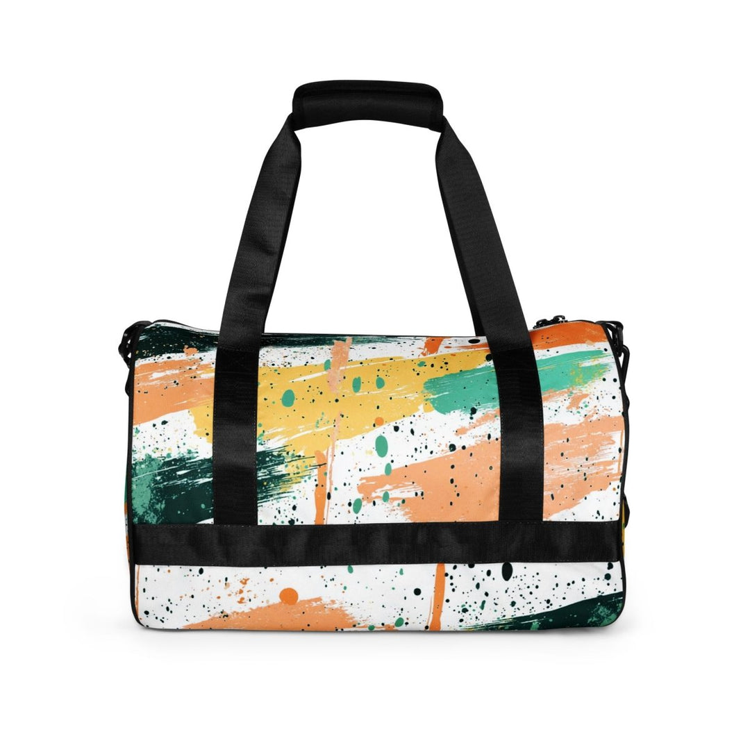 Citrus Grid All-Over Print Gym Bag - Polendo Design Citrus Grid all-over print gym bag