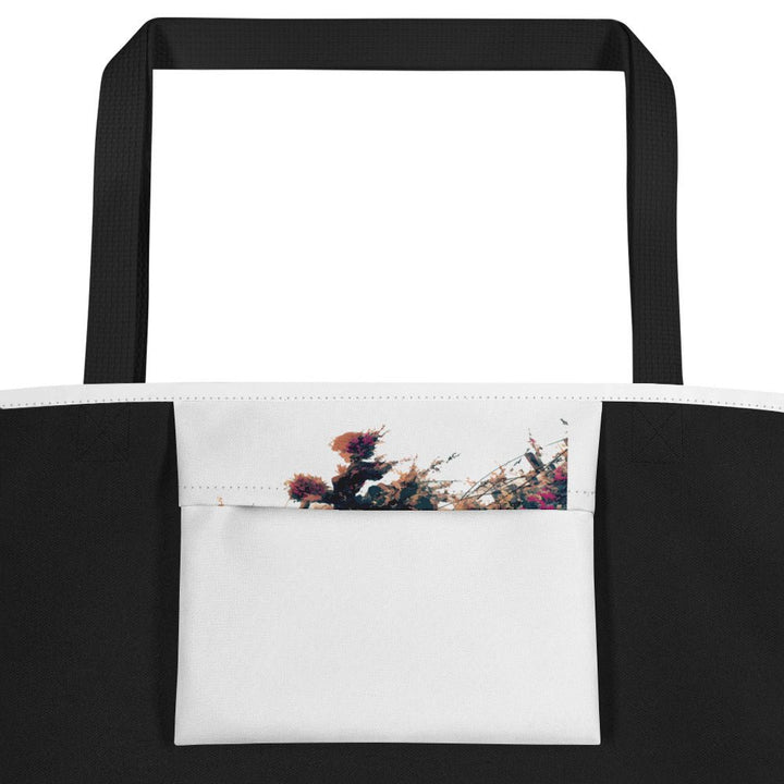 Wildflower Motion Large Tote Bag - Polendo Design Wildflower Motion large tote bag