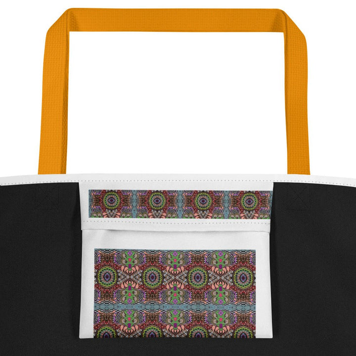 Pulse Bloom Tote Bag – Large Colorful All-Over Print Bag - Polendo Design tote bag