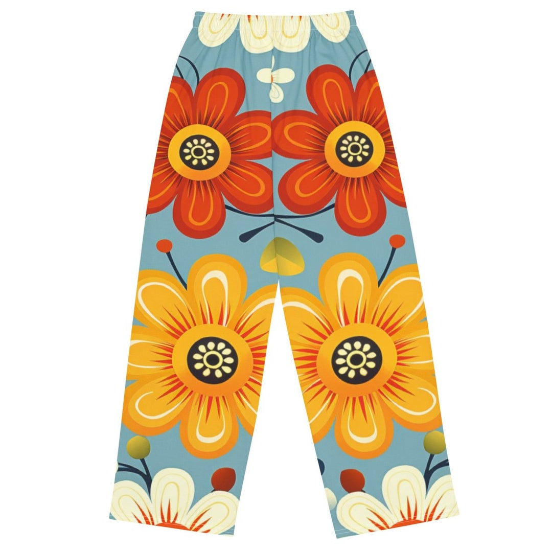 Sunbranch Meadow Wide-Leg Pants – All-Over Floral Print - Polendo Design Sunbranch Meadow wide-leg pants