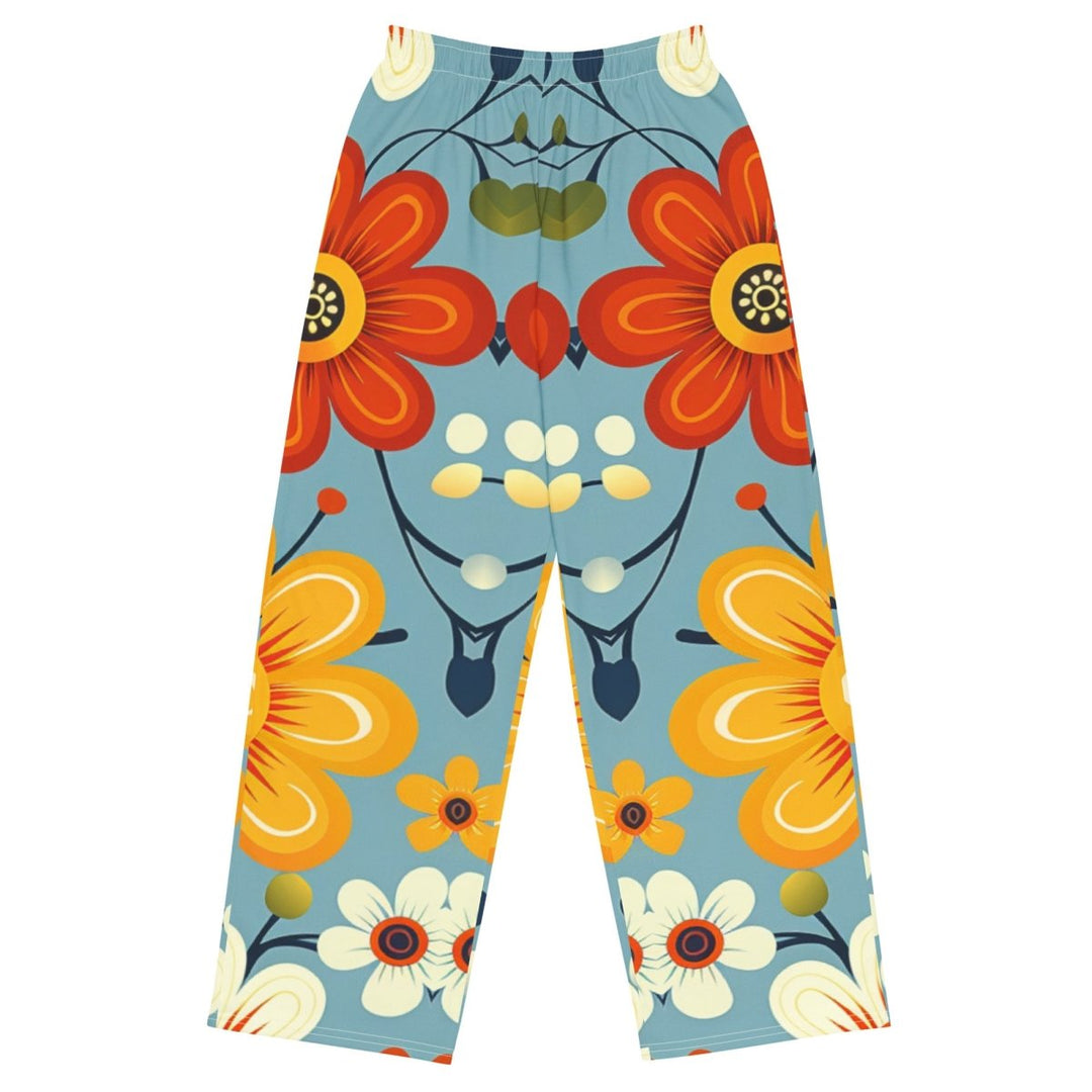 Sunbranch Meadow Wide-Leg Pants – All-Over Floral Print - Polendo Design Sunbranch Meadow wide-leg pants