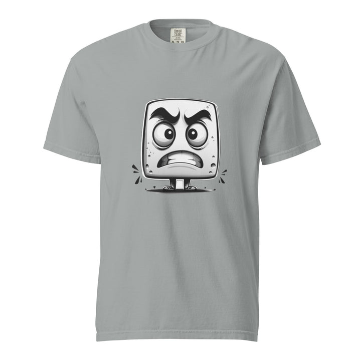 "Angry-Little-Block" garment-dyed heavyweight t-shirt - Polendo Design