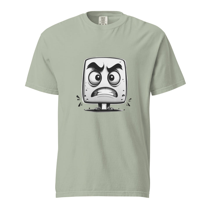 "Angry-Little-Block" garment-dyed heavyweight t-shirt - Polendo Design