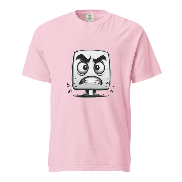 "Angry-Little-Block" garment-dyed heavyweight t-shirt - Polendo Design