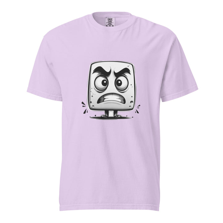 "Angry-Little-Block" garment-dyed heavyweight t-shirt - Polendo Design