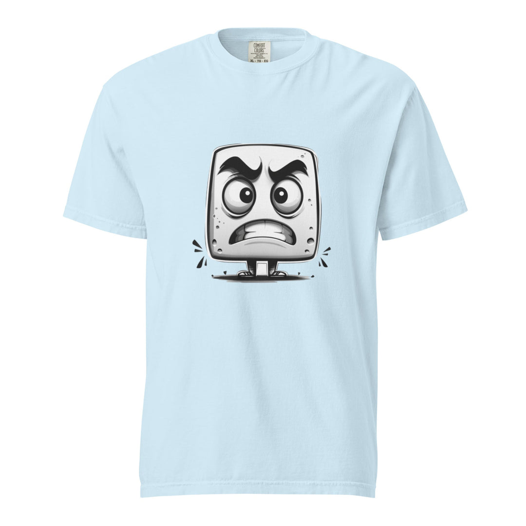 "Angry-Little-Block" garment-dyed heavyweight t-shirt - Polendo Design