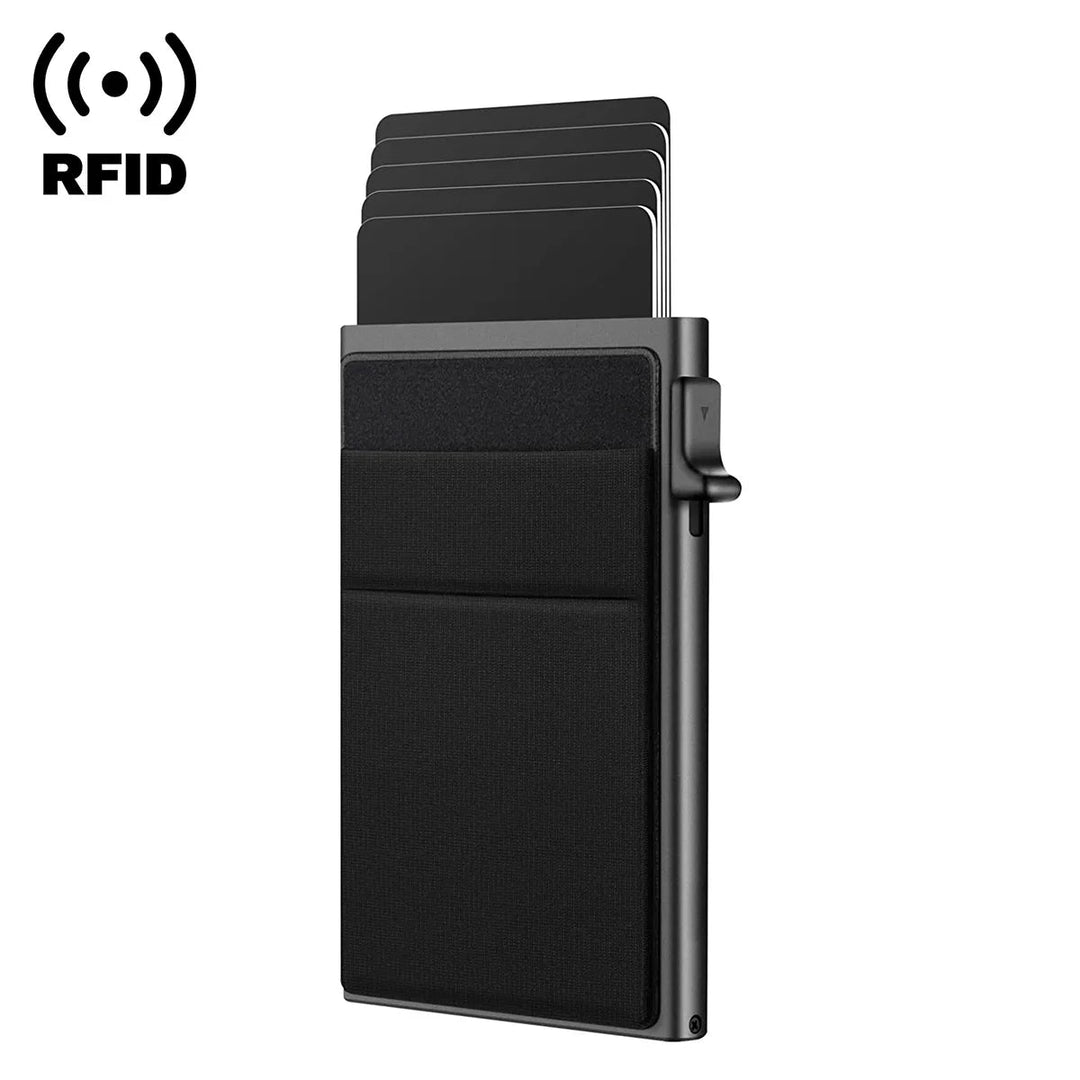 Anti-Theft RFID Blocking Wallet Card Holder for Travel - Polendo Design Anti-Theft RFID Blocking Wallet Card Holder