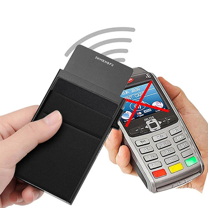 Anti-Theft RFID Blocking Wallet Card Holder for Travel - Polendo Design Anti-Theft RFID Blocking Wallet Card Holder