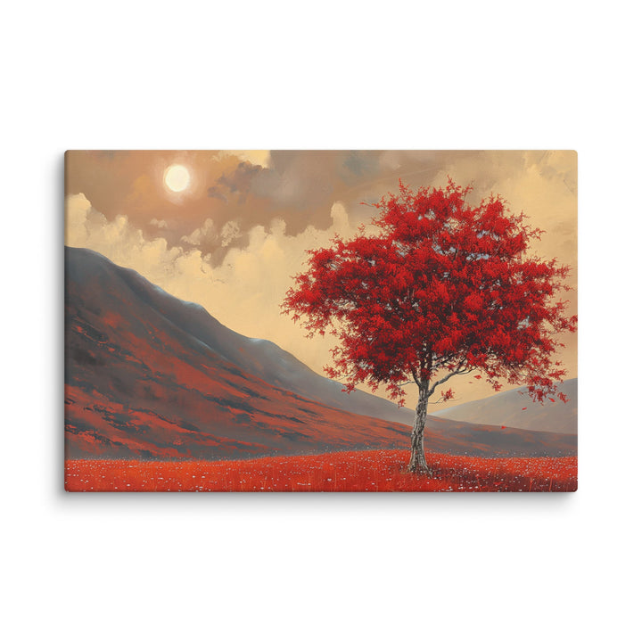 Autumn Amber Autumn Tree Canvas Wall Art - Polendo Design