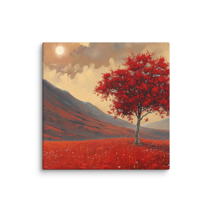 Autumn Amber Autumn Tree Canvas Wall Art - Polendo Design