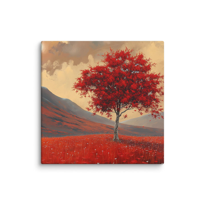 Autumn Amber Autumn Tree Canvas Wall Art - Polendo Design