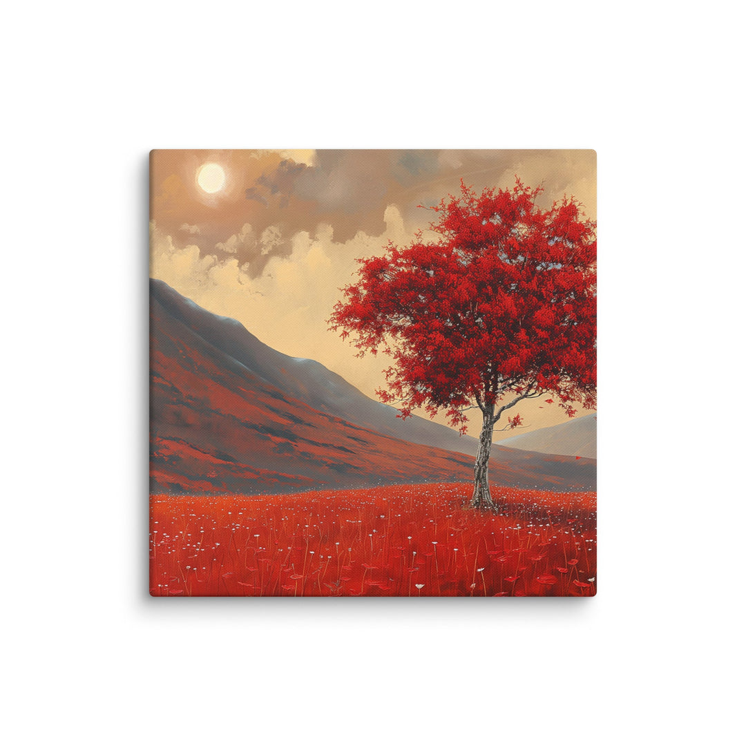 Autumn Amber Autumn Tree Canvas Wall Art - Polendo Design