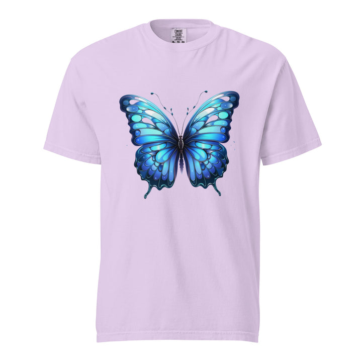 "Blue Grace" garment-dyed heavyweight t-shirt - Polendo Design