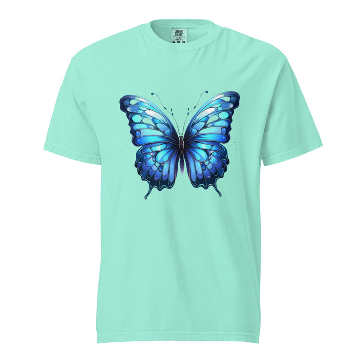 "Blue Grace" garment-dyed heavyweight t-shirt - Polendo Design