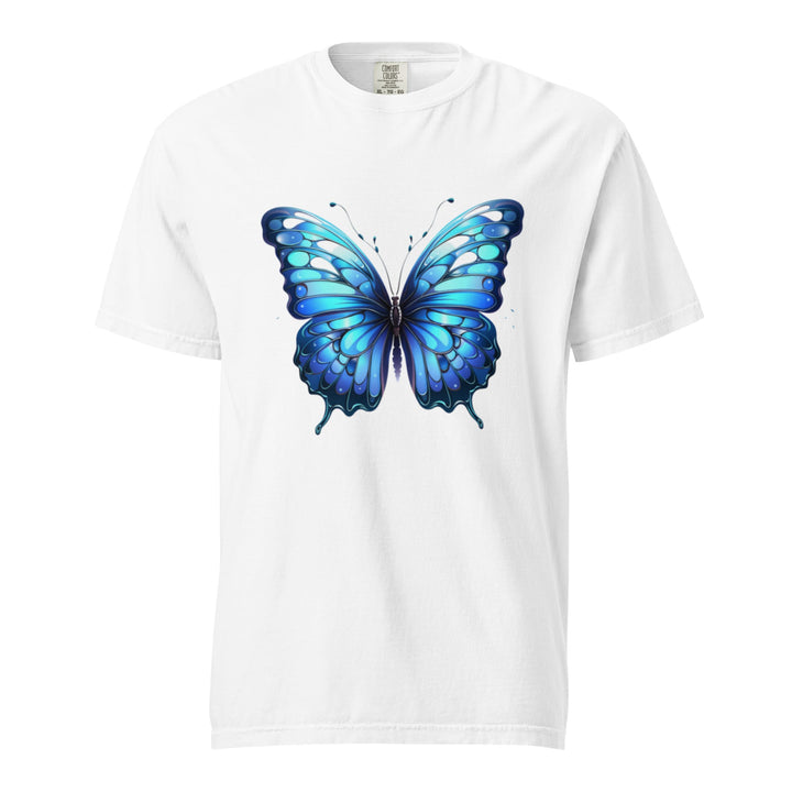 "Blue Grace" garment-dyed heavyweight t-shirt - Polendo Design