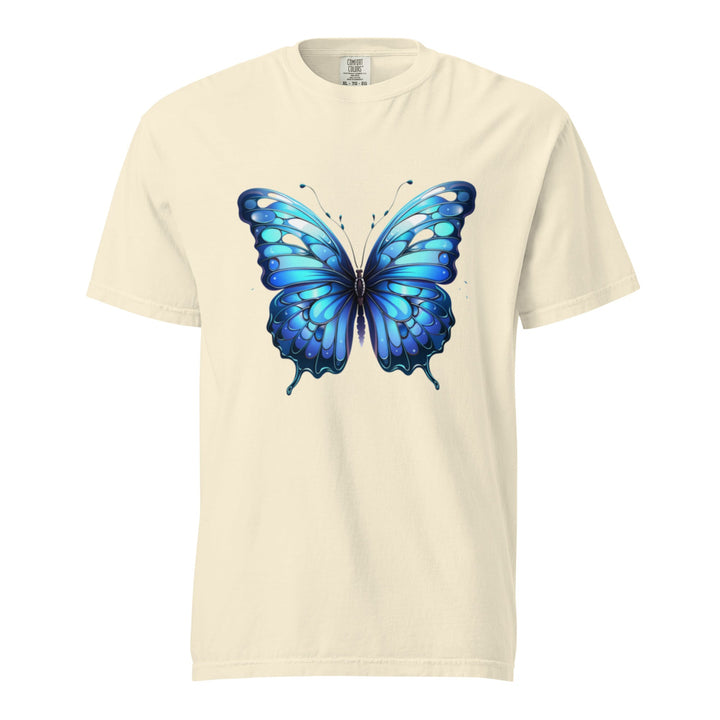 "Blue Grace" garment-dyed heavyweight t-shirt - Polendo Design