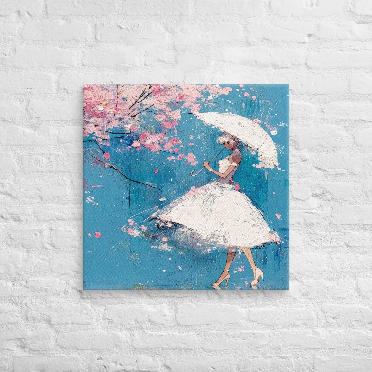 Petals in the Rain Canvas Wall Art - Polendo Design Petals in the Rain canvas wall art
